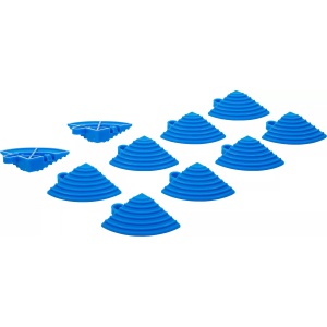 Set elemente de colț pentru gresie din plastic sistem de clic 57 x 57 x 18 mm 10 piese, BGS 74548 - Img 4