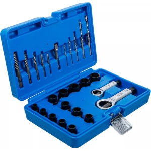 Set extractoare de șuruburi și spargatoare de piulițe, 26 piese, BGS 74581 - Img 3