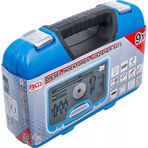 Set extractoare pentru injectoare Bosch, cu ciocan inertial si articulatie de impact + adaptoare, 6 piese, BGS 62635 - Img 7