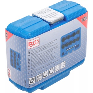 Set extractoare pentru suruburi deteriorate 10 - 19 mm, antrenare 1/2", 10 piese, BGS 5266 - Img 5
