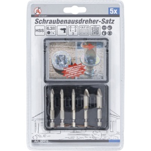 Set extractoare suruburi #0 - #3, 5 piese, BGS 50410 - Img 2