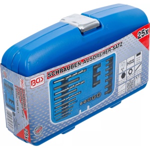 Set extractoare suruburi si prezoane rupte, 25 piese, BGS 8462 - Img 6