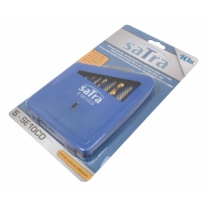 Set extractor pentru șuruburi rupte 10 bucăți, Satra S-SE10CD - Img 6