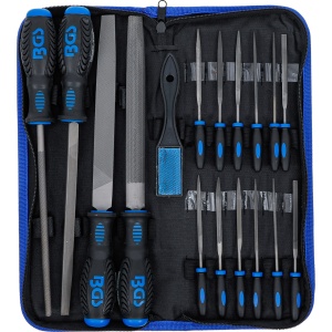 Set pile de atelier cu forme diferite17 piese, BGS 72119 - Img 1