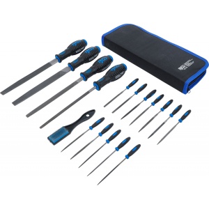 Set pile de atelier cu forme diferite17 piese, BGS 72119 - Img 2