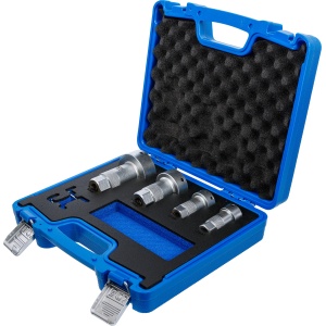 Set portfiliere pentru refacere filete la prezoane de roti, antrenare3/8" - 1/2", 4 piese, BGS 74683 - Img 7