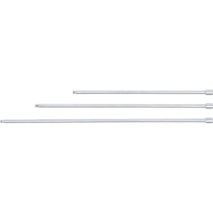 Set prelungitoare cu antrenare 6,3 mm (1/4"), lungime 300 / 380 / 450 mm, 3 piese, BGS DIY 92235 - Img 2