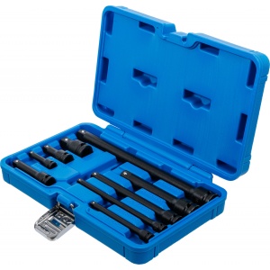 Set prelungitoare de forta 6,3 mm (1/4") 10 mm (3/8") 12,5 mm (1/2") 9 piese, BGS 25145 - Img 3