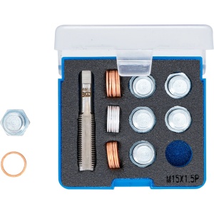 Set reparatie filete pentru baie de ulei, M15x1.5, BGS 157 - Img 5