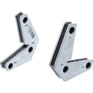 Set suporţi magnetici de forţa | Forma L | 9 kg | 2 piese, BGS 9684 - Img 1