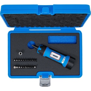 Set şurubelniţe dinamometrice | compact | cu Set biţi | 6,3 mm (1/4") | 1 - 8 Nm | 22 piese, BGS 7123 - Img 4