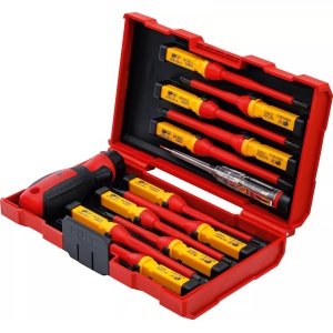 Set şurubelniţe VDE cu capete interschimbabile, 13 piese, BGS 35814 - Img 7
