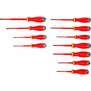 Set surubelnițe VDE cu vârf extra subțire 11 buc., BGS 35851 - Img 5