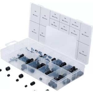 Set suruburi de blocare M3-M10mm cu pas normal si M6-M10mm cu pas fin, 160 piese, BGS 14135