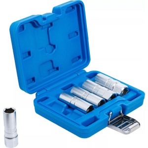 Set tubulare pentru bujii 14 - 16 - 18 - 21 mm cu profil Hexagon , antrenare 12.5 mm (1/2"), 5 piese, BGS 6641 - Img 2