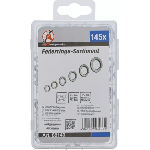 Sortiment inele elastice | M4 - M12 | 145 piese, BGS DIY 88140 - Img 3