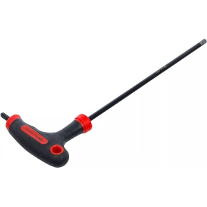 Şurubelniţa cu mâner T şi lama laterala | Profil T (pentru Torx) cu/fara alezaj T27, BGS DIY 7880-T27 - Img 3