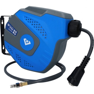 Tambur automat pentru rularea furtunurilor de aer comprimat, Ø 8 mm x 10 m, Brilliant Tools BT161101 - Img 1