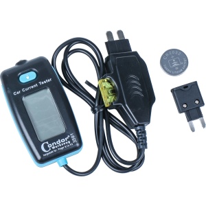 Tester digital de curent pentru contactul siguranțelor, pentru 12/24V, Condor 3591 - Img 2