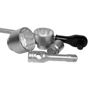 Trusa chei tubulare 36-80 mm cu 12 laturi, antrenare 1 tol , 22 piese, JBM 51855 - Img 4