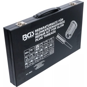 Trusa reparatii filete pentru bujii incandescente, M8-M9-M10-M12, BGS 8653 - Img 4