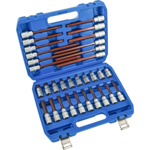 Tubulare tip bit, 32 bucăți, 1/2", profil T T20-70, Condor 72033 - Img 3