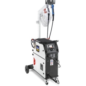Aparat de sudură MIG/MAG monofazat sinergic cu invertor de 200 A, cu 2 pistolete integrate, GYS 075139
