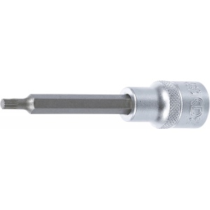 Bit Spline (XZN) M5, lungime 100mm, antrenare cu tubulara 1/2", BGS 4359