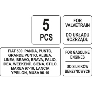 Cale pentru distributie Motoare Fiat 1.2 16V , 1.4 16V, Yato YT-06016 - Img 5