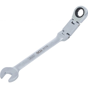 Cheie combinata cu clichet 18 mm dublu articulata, BGS 6178 - Img 1
