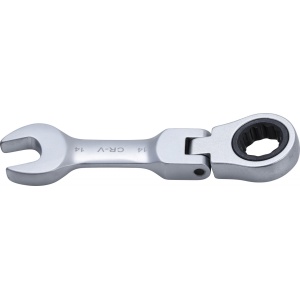 Cheie combinata cu clichet scurta, articulata, 14 mm, BGS 6914