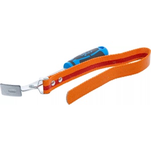 Cheie cu banda textila pentru filtre de ulei, Ø 50 - 130 mm, lungime 460mm, BGS 1054 - Img 1
