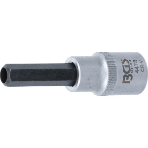Cheie Imbus 10 mm cu gaura 7.5mm pentru injectoare, antrenare 1/2", BGS 4478 - Img 1