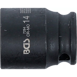 Cheie tubulară de impact, 6 colțuri, 6,3 mm (1/4"), 14 mm, B-7294 - Img 3