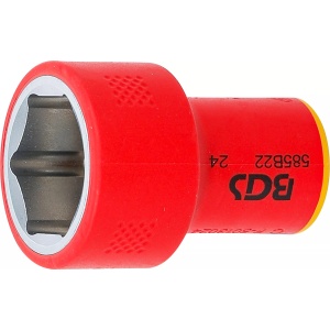 Cheie tubulara VDE, hexagonală 22 mm cu actionare 10 mm (3/8", BGS 35881 - Img 1