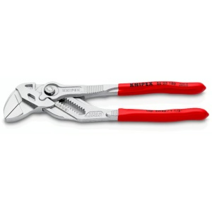 Cleste cu laturi de strângere parelele, cromat, lungime 180 mm, Knipex 8603180 - Img 1