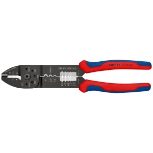 Cleste de sertizat 0,5 – 6,0 mm², manşoane multicomponent, lungime 240 mm, Knipex 9732240 - Img 1