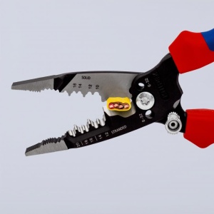 Cleste multifunctional pentru electricieni WireStripper, lungime 200 mm, Knipex 13728 - Img 3