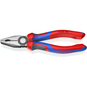 Cleste patent combinat vopsit negru cu manşoane multicomponent, lungime 180 mm, Knipex 302180 - Img 1