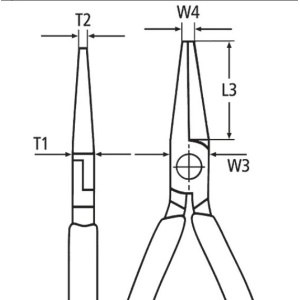 Cleste pentru bujii cu manere acoperite in plastic, lungime 200 mm, Knipex 3891200 - Img 4