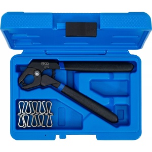 Cleste si cleme de fixare a foilor de tabla, deschidere pana la 5 mm, 11 piese, BGS 8774 - Img 3