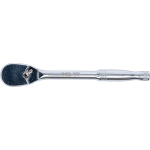 Clichet reversibil din oțel masiv, Dinți fini, Antrenare pătrat exterior de 6,3 mm (1/4"), BGS 74709 - Img 2