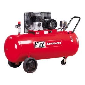 Compresor cu piston, butelie 200litri, presiune max. 10bar, alimentare 380V, putere 3Kw/4Hp, Fini MK113-200-4