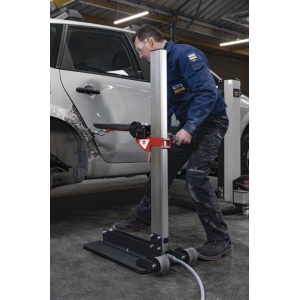 Dispozitiv pentru indreptare a elementelor de caroserie auto cu fixare pneumatica pe podea, sarcina maxima de tragere 350Kg / forta, GYS 077379 - Img 9