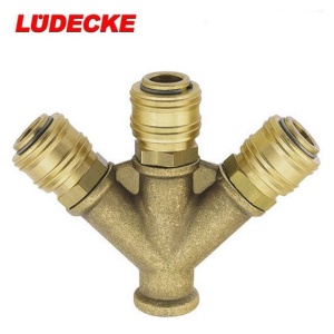 Distibuitor de aer cu 3 cuple rapide cu filet 3/8", DN 7.2 mm