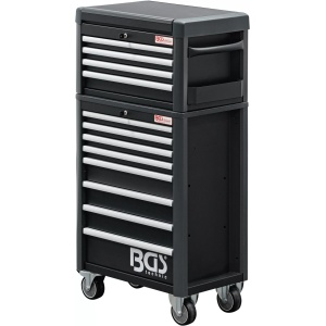 Dulap de scule Workshop Standard Max cu 8 sertare + dulap de scule cu 4 sertare montat in partea superioara, BGS 4088 - Img 9