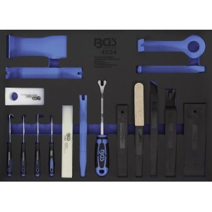 Echipare pentru dulap 3/3,set de 17 piese pentru interioare, BGS 4034 - Img 1