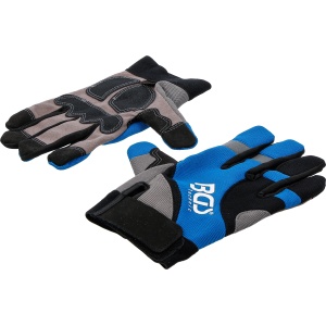 Manusi de lucru Poliester NylonŢesătură PVC marimea L, BGS 4521