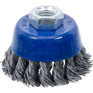 Perie de sarma rotativa pentru flex,diametru 65mm, filet interior 14x2.0, BGS 3980 - Img 1