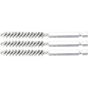 Perii oţel 8 mm, 6,3 mm (1/4") 3 piese, BGS 3078-8-S